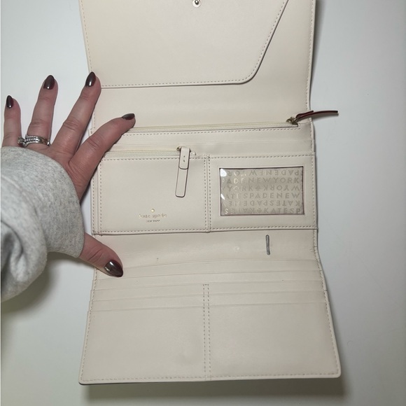 Kate Spade Light Gray Wallet $40 OBO - Picture 2 of 3
